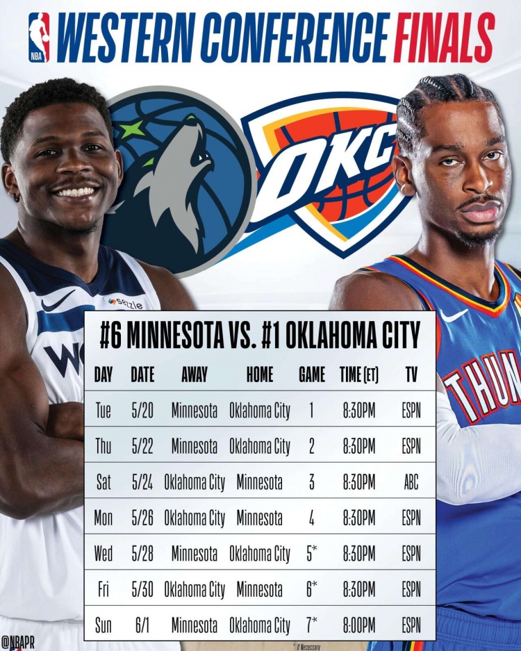 雷记吐槽赛程:很疯狂 雷霆西决前只歇1天 而且西决隔一天一场