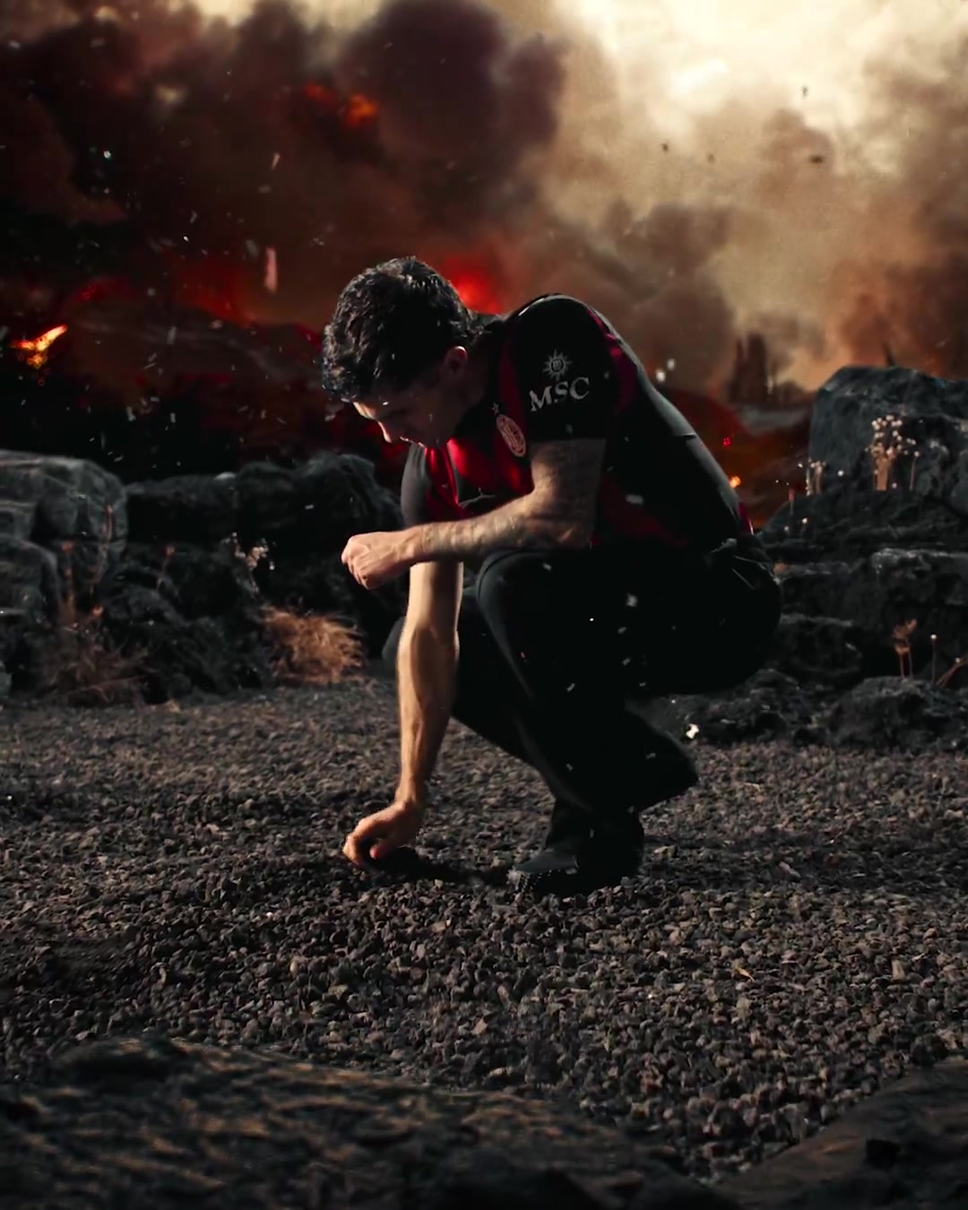 米兰发布下赛季主场球衣：经典红黑条纹，黑色圆领+袖子